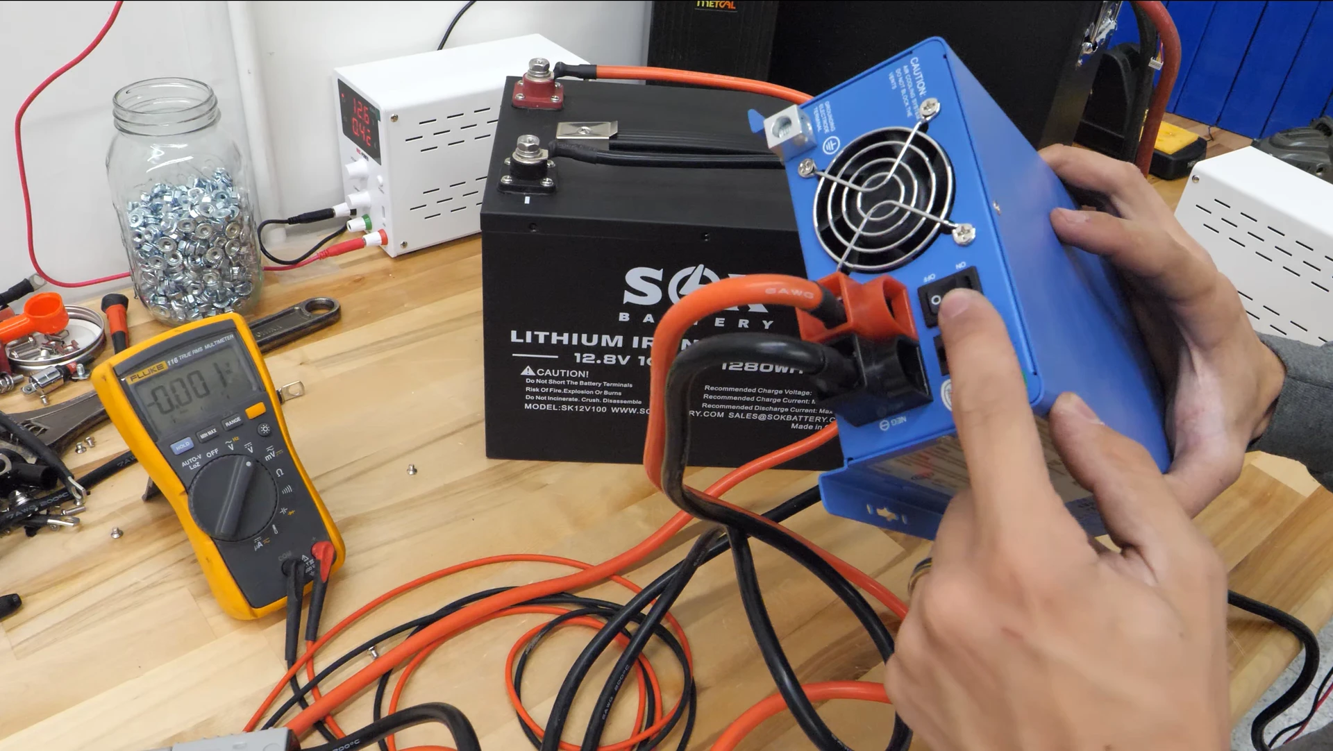 A battery charger commonly used with Lithium batteries that cannot reactivate (dark start) a fully depleted battery